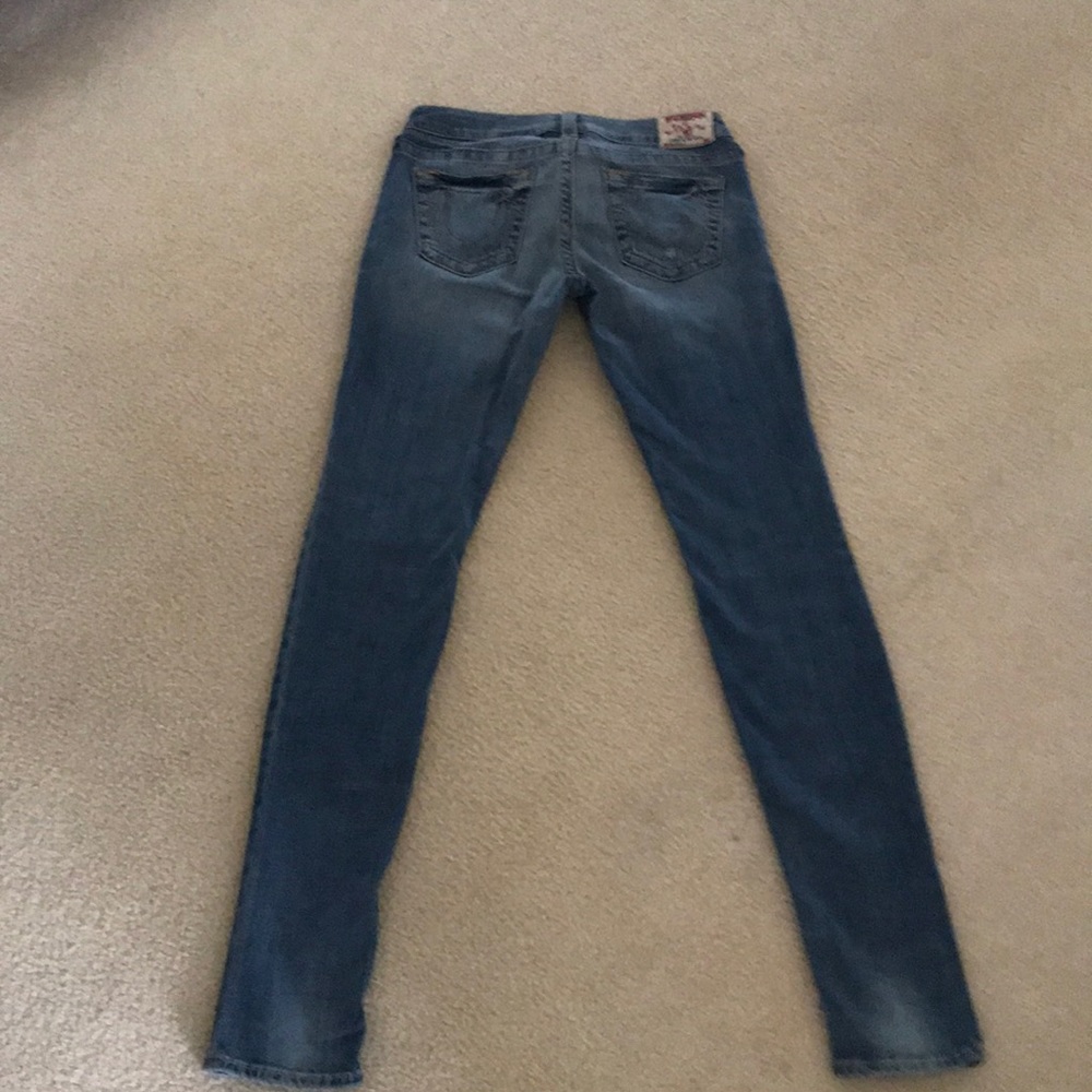 True religion medium colored blue jeans